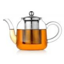 High Borosilicate Heat Resistant Glass Teapot with Filter Wholesale (mouth-blowning, 1000ml)